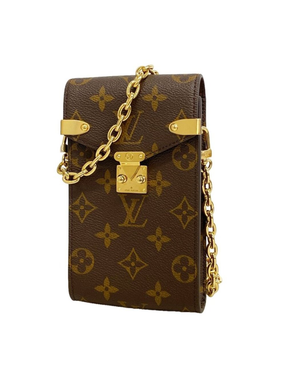 Louis Vuitton Shoulder Bag Monogram Phone Pouch Metis Brown